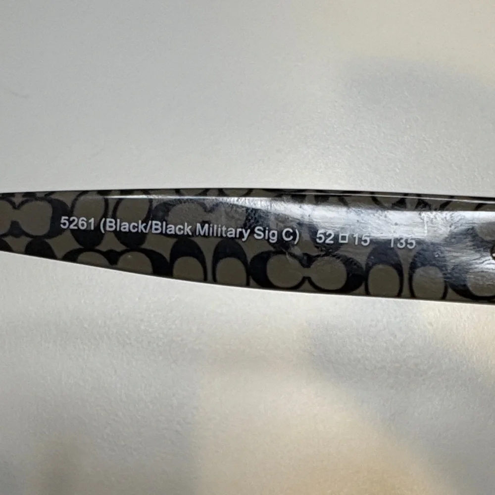 COACH EYEGLASSES HC6088/5261 (Black/Black Military Sig C)52•15•135 COACH GLASSES